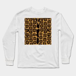 Jaguar Pattern in Natural Color Long Sleeve T-Shirt